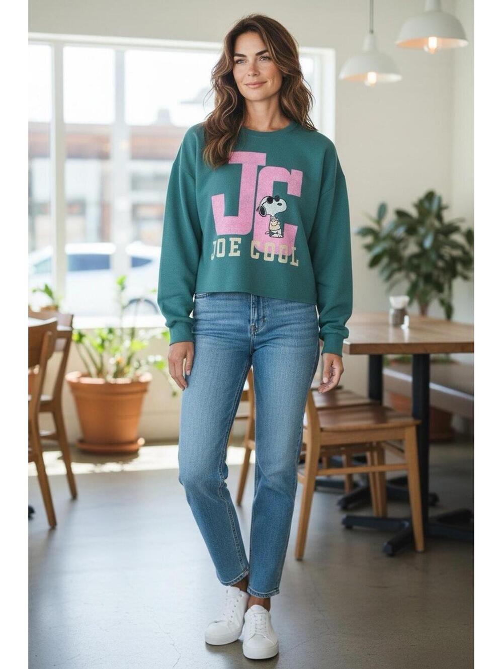 Grayson Thread Women's Sweatshirt Long sleeve Pull over Graphic Green Size XL